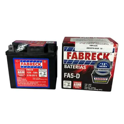 ACUMULADOR FA5D-5Ah TITAN 150 MIX 09 ES ESD (09/..) BROS 150 ES ESD (09/..) XRE 300 (09/..)